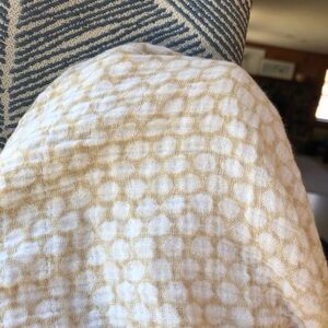 Pottery Barn Kids Cream and Tan Textured Fabric